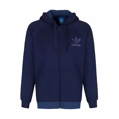 adidas Trefoil Fleece Hoodie Casual Navy Blue AB7586
