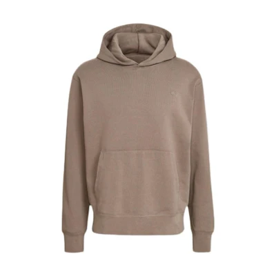 adidas Trefoil Logo Embroidered Pullover Hoodie Brown Retro Sportswear HN6932
