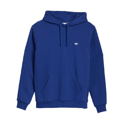 adidas Trefoil Logo Embroidered Striped Hoodie Blue - Unisex Casual Pullover GR8775