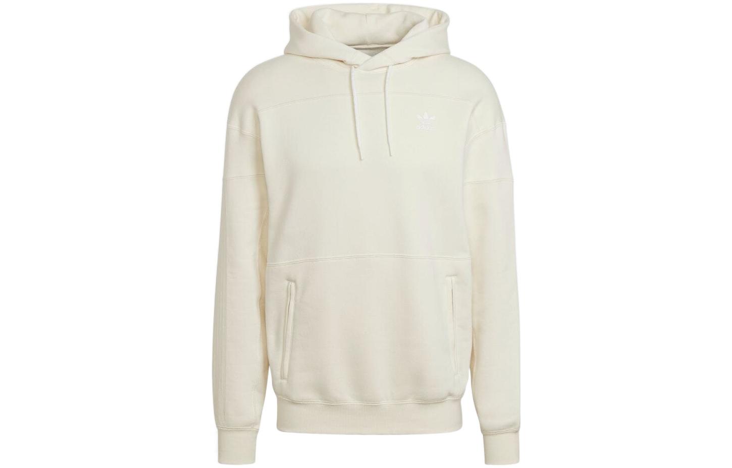 adidas Trefoil Logo Minimalist Hoodie Off-White HC1971