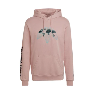 adidas Trefoil Logo Pink Pullover Hoodie Long Sleeve HF4903