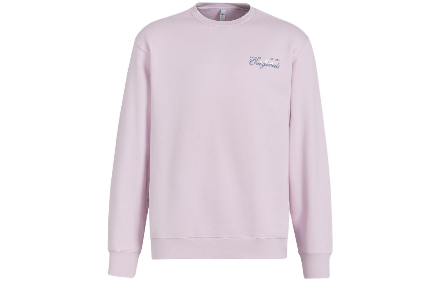 adidas Trefoil Logo Print Crewneck Pink Sweatshirt () IM1205