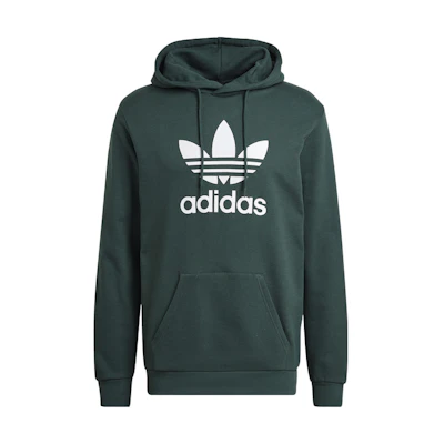 adidas Trefoil Logo Pullover Hoodie Deep Green HK7270