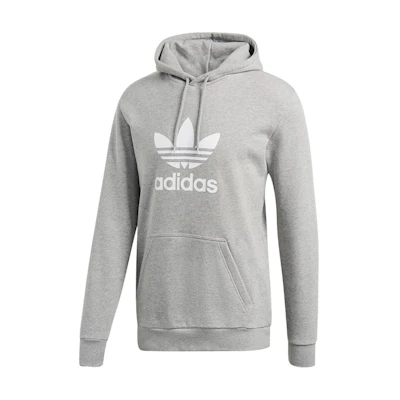 adidas Trefoil Logo Pullover Hoodie Japanese Edition Light Gray DT7963-JAPAN