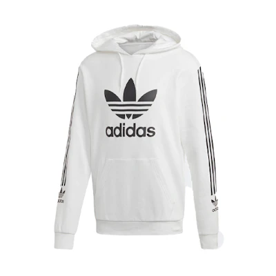 adidas Trefoil Logo Pullover Hoodie White FL8909