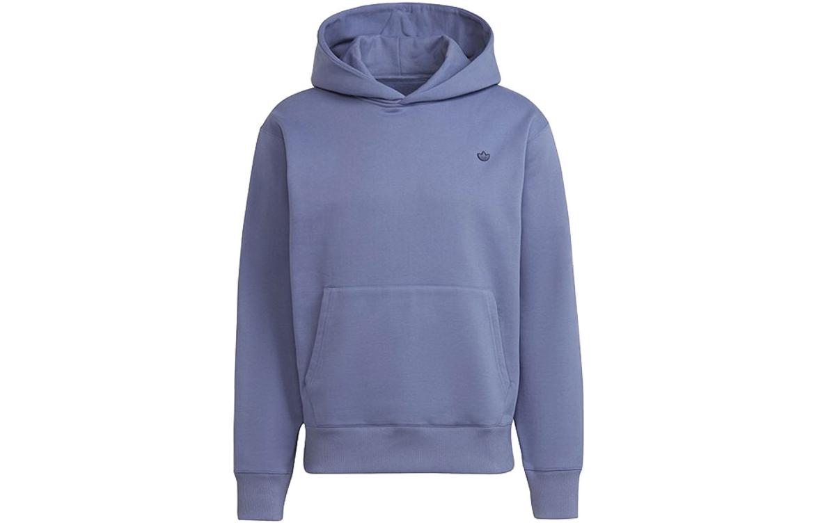 adidas Trefoil Logo Solid Hoodie Purple Long Sleeve H62533