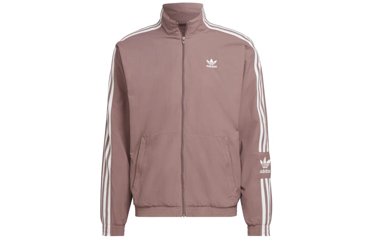 adidas Trefoil Logo Track Jacket Pink with 3-Stripes and Retro Design HL2190