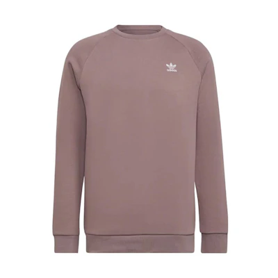 adidas Trefoil Plain Logo Print Crewneck Sweatshirt Men’s - Watermelon Red HJ7991