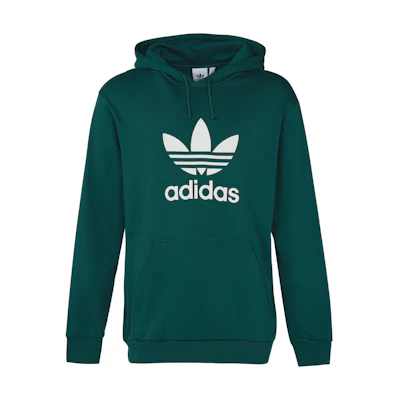 adidas Trefoil Pullover Hoodie Green EJ9681