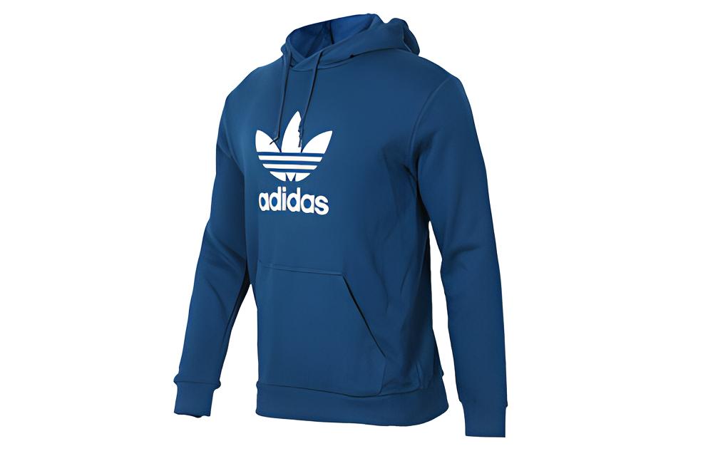 adidas Trefoil Pullover Hoodie Indigo Blue DV1504