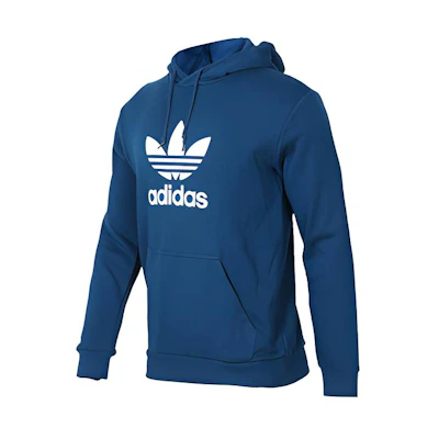 adidas Trefoil Pullover Hoodie Indigo Blue DV1504