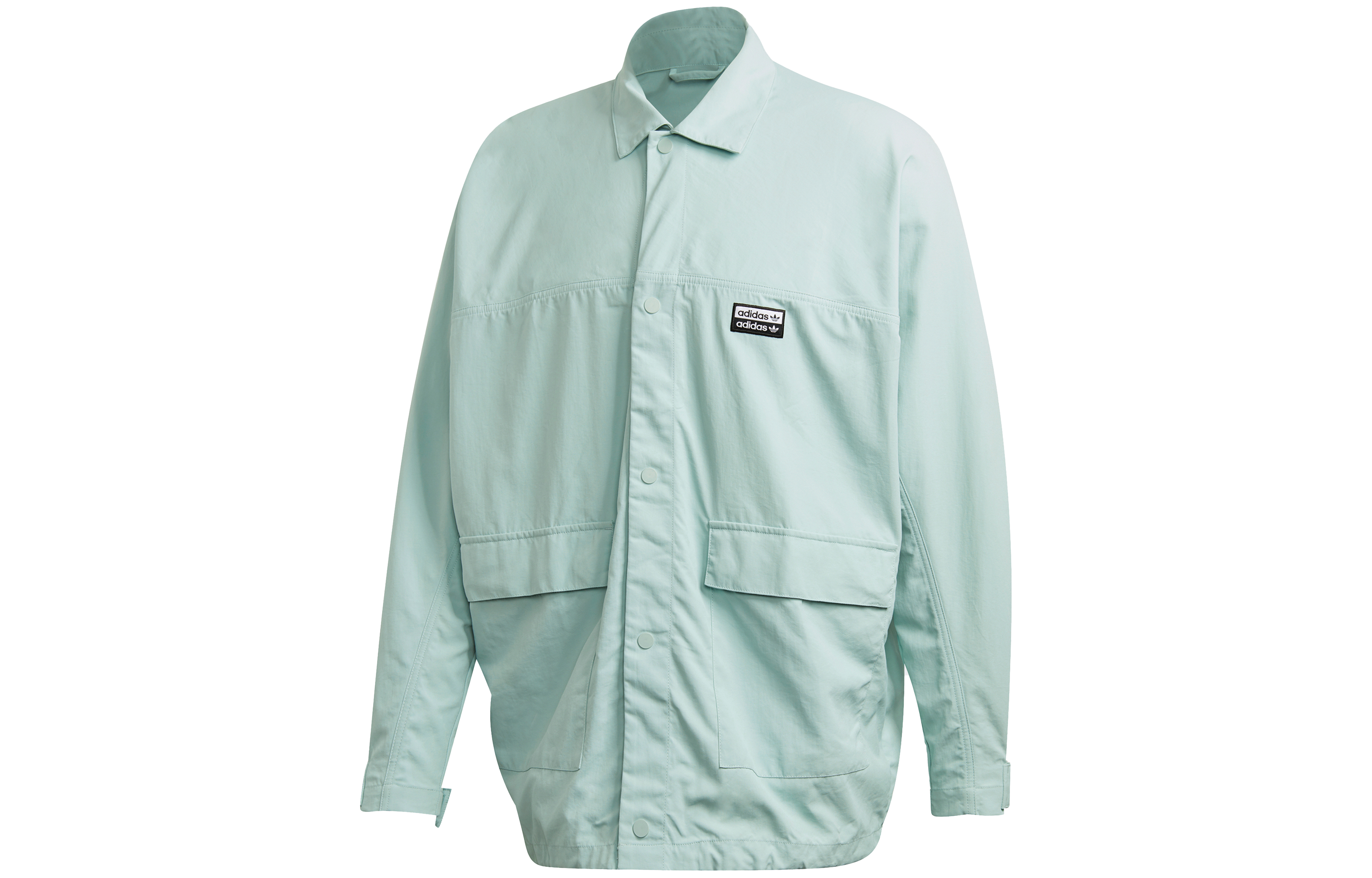 adidas Trefoil Solid Outdoor Utility Pocket Jacket Men’s Light Green FM2247