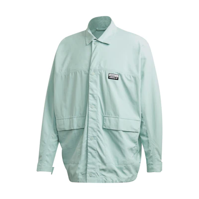 adidas Trefoil Solid Outdoor Utility Pocket Jacket Men’s Light Green FM2247