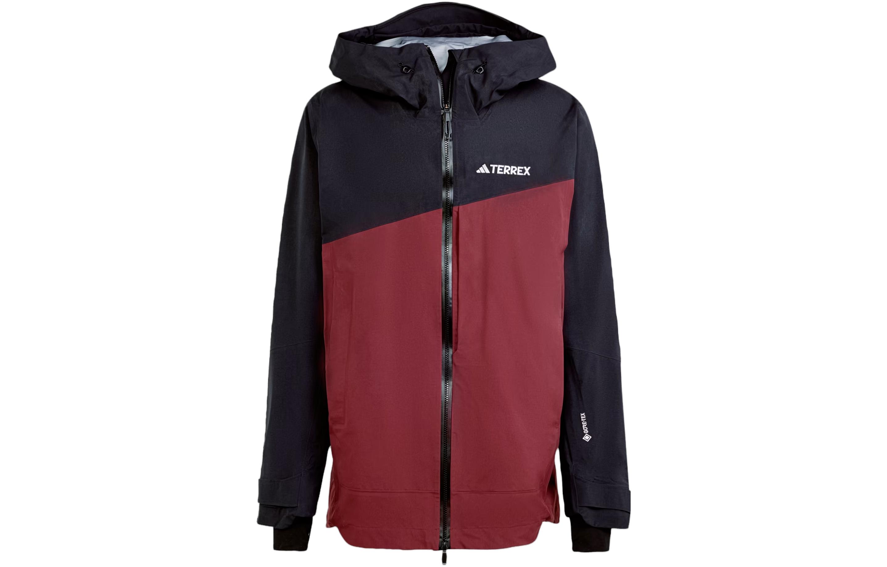 adidas TRK 3L GTX Shadow Red Colorblock Logo Jacket IB4238