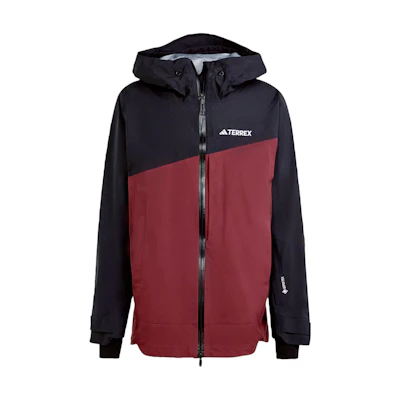 adidas TRK 3L GTX Shadow Red Colorblock Logo Jacket IB4238