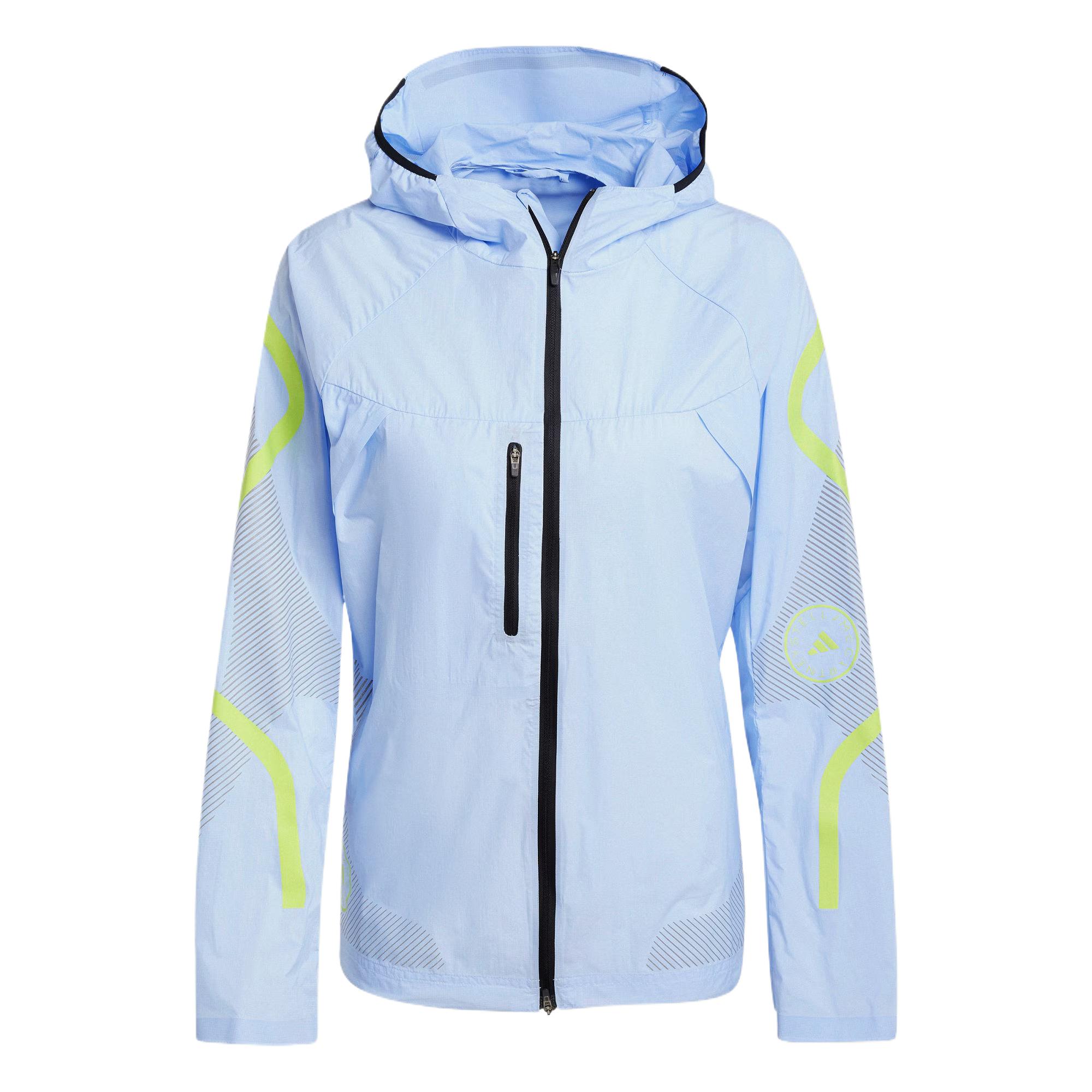 Order adidas TRUEPACE Jaket Lari Ringan dan Bernapas Unisex - Biru Glossy IW9869