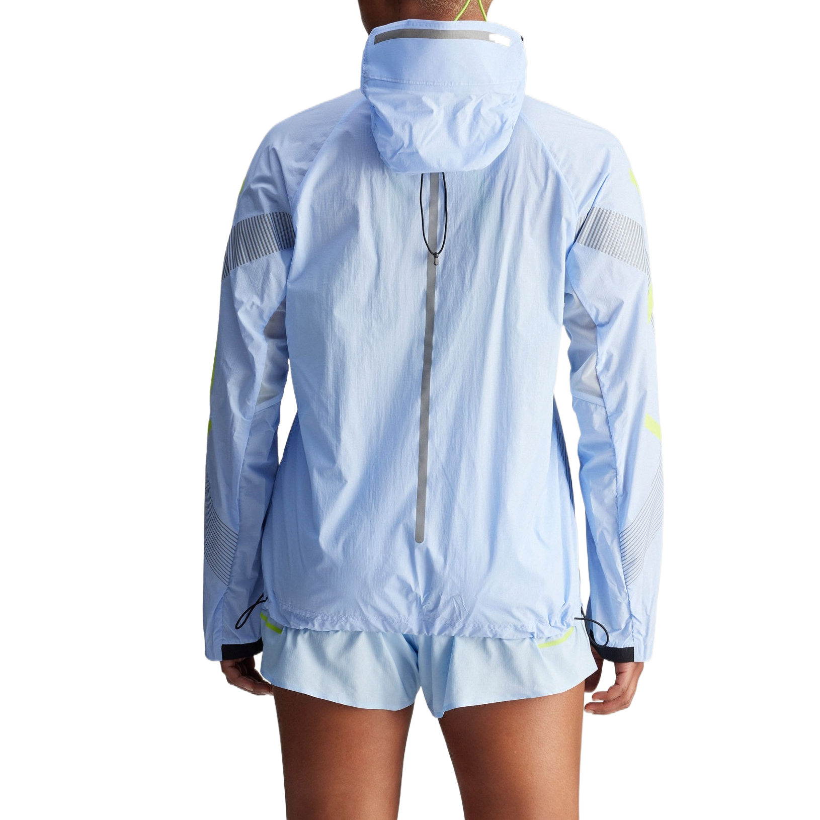 Lookbook adidas TRUEPACE Jaket Lari Ringan dan Bernapas Unisex - Biru Glossy IW9869