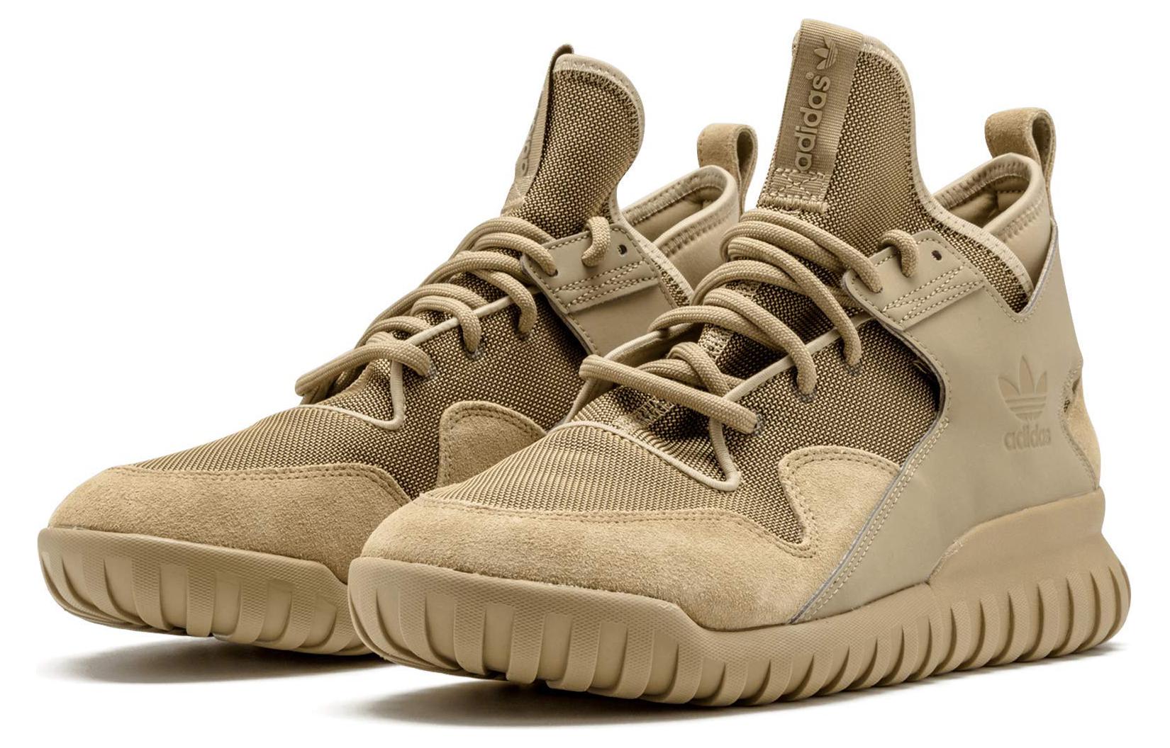 Lookbook adidas originals Tubular 緩震耐磨 高筒 跑步鞋 男款 棕色