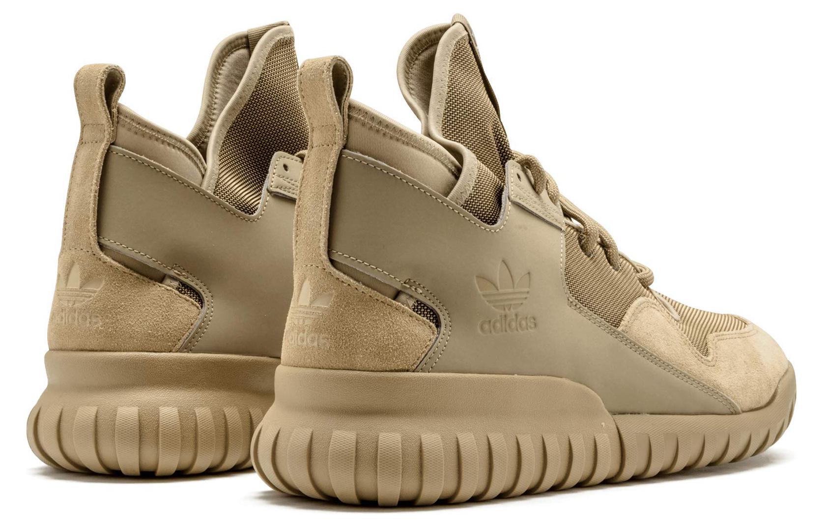 Shop adidas originals Tubular 緩震耐磨 高筒 跑步鞋 男款 棕色