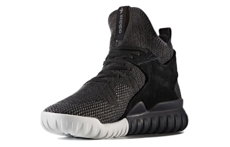 Lookbook adidas Originals Tubular X Primeknit 舒適耐磨跑步鞋 碳黑色