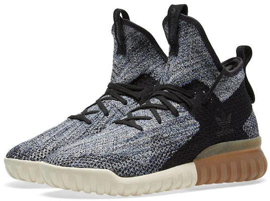 adidas Tubular X Primeknit 'Hitam Biru' BY3145 Lookbook adidas Tubular X Primeknit 'Hitam Biru' BY3145