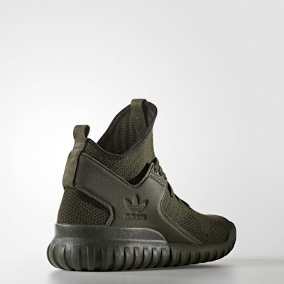 adidas Tubular X Primeknit 'Night Cargo' Lelaki Kasut Hijau Gelap S76713 Shop adidas Tubular X Primeknit 'Night Cargo' Lelaki Kasut Hijau Gelap S76713