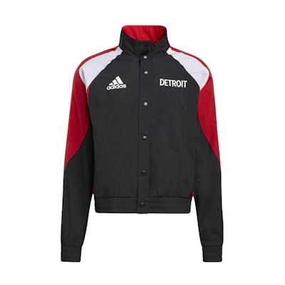 adidas Two-Tone Logo Printed Single-Breasted Jacket HP1747