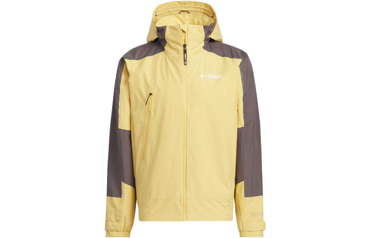 adidas Two-Tone Outdoor Windbreaker Jacket - Waterproof & Windproof Pale Yellow IS0285