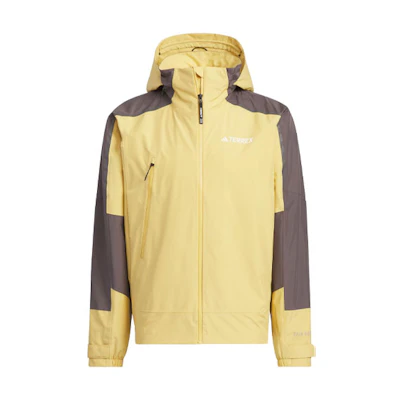 adidas Two-Tone Outdoor Windbreaker Jacket - Waterproof & Windproof Pale Yellow IS0285