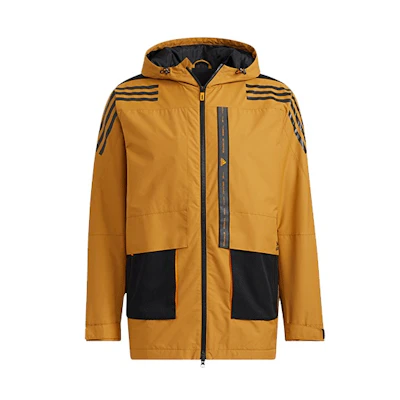 adidas Two-Tone Training Hoodie Jacket Beige/Brown HE7403