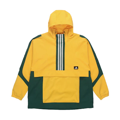 adidas Two-Tone Windbreaker Jacket Yellow Hoodie GM4453