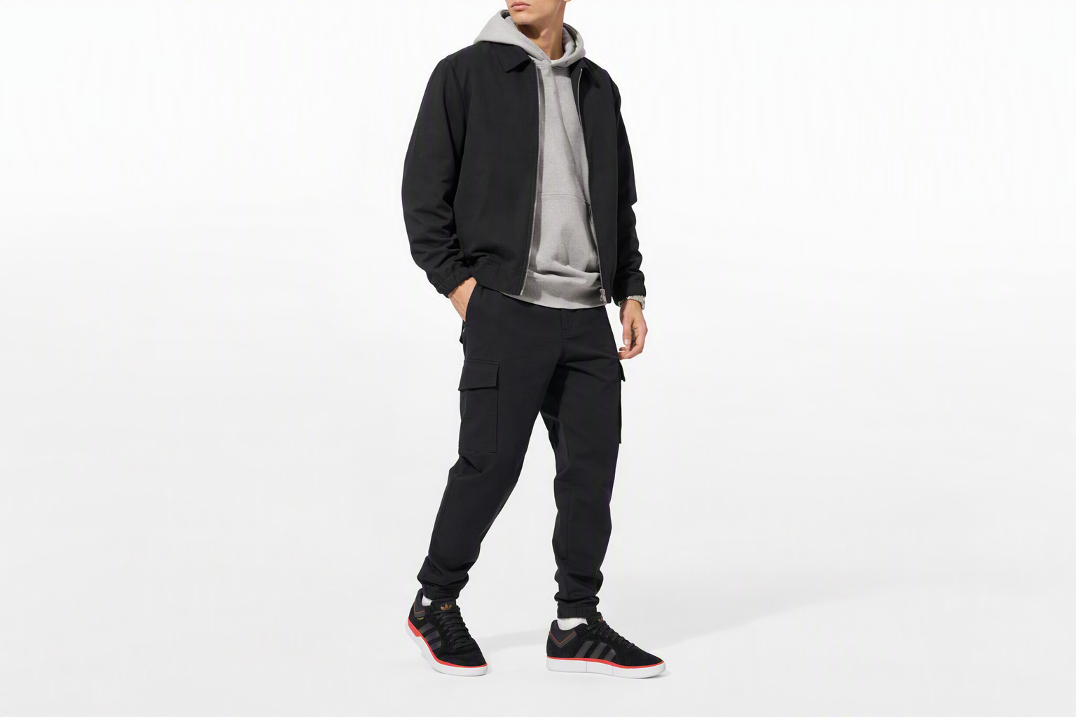 Order adidas Tyshawn ''Zwart Rood'' FV5860