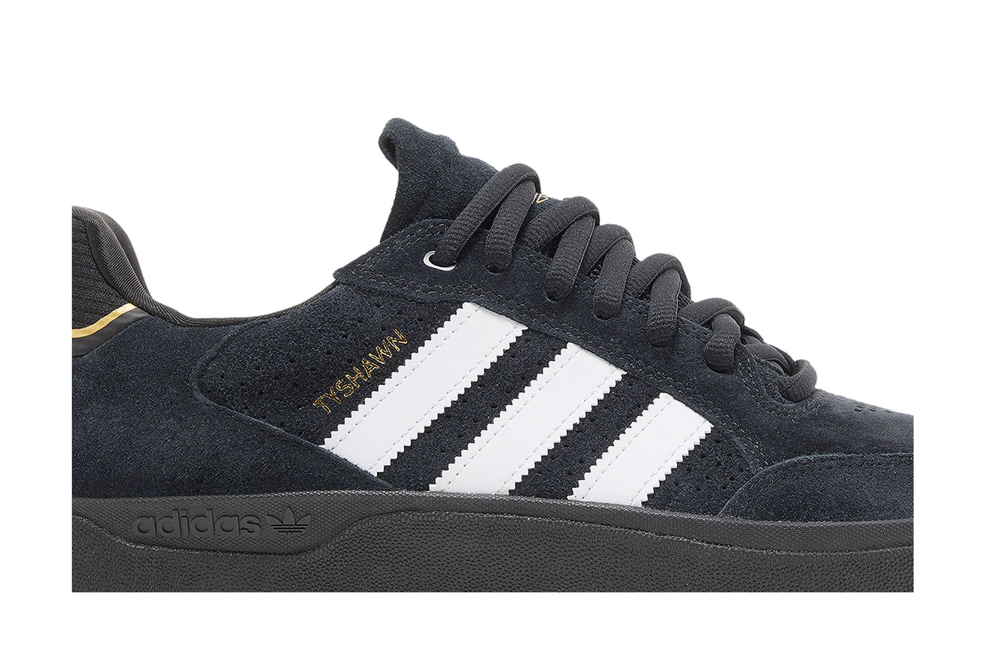 Order adidas Tyshawn Low ''Zwart Wit Goud'' HQ2004
