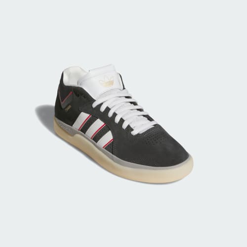 Shop adidas Tyshawn Sneakers Carbon/Crystal White/Better Scarlet KJ0194