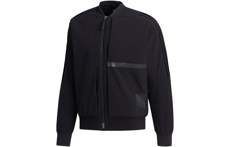 adidas U1 JKT Bomb Retro Logo Padded Track Jacket Black Mens FJ0246