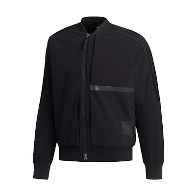 adidas U1 JKT Bomb Retro Logo Padded Track Jacket Black Mens FJ0246