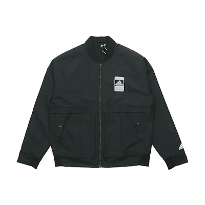 adidas U2 Fleece Lined Bomber Jacket Black FJ0180