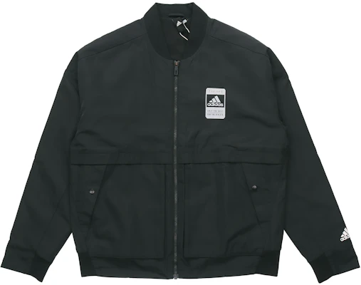 adidas U2 Bomber Jacket Fleece Lined Hitam FJ0180 Order adidas U2 Bomber Jacket Fleece Lined Hitam FJ0180