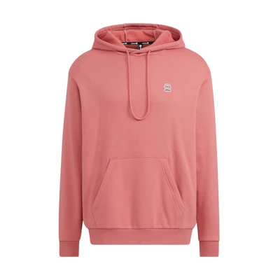 adidas U Esnt Hoodie 2 Logo Pullover Pink Unisex Sweatshirt HN8725