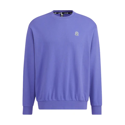 adidas U Essentials Small Logo Crewneck Sweatshirt Unisex Purple HN6642