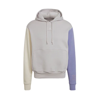 adidas U Fl Hd Retro Colorblock Hoodie Purple - Unisex Casual Pullover HU0414