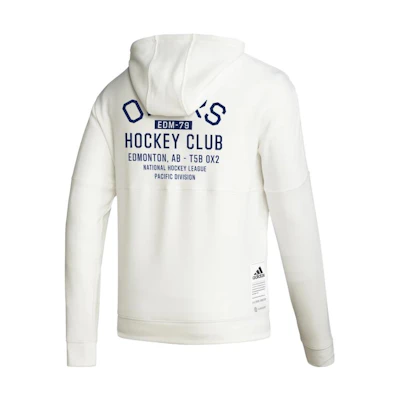 adidas U Nodyezip Hood White Letter Print Long-Sleeve Hoodie HZ5994