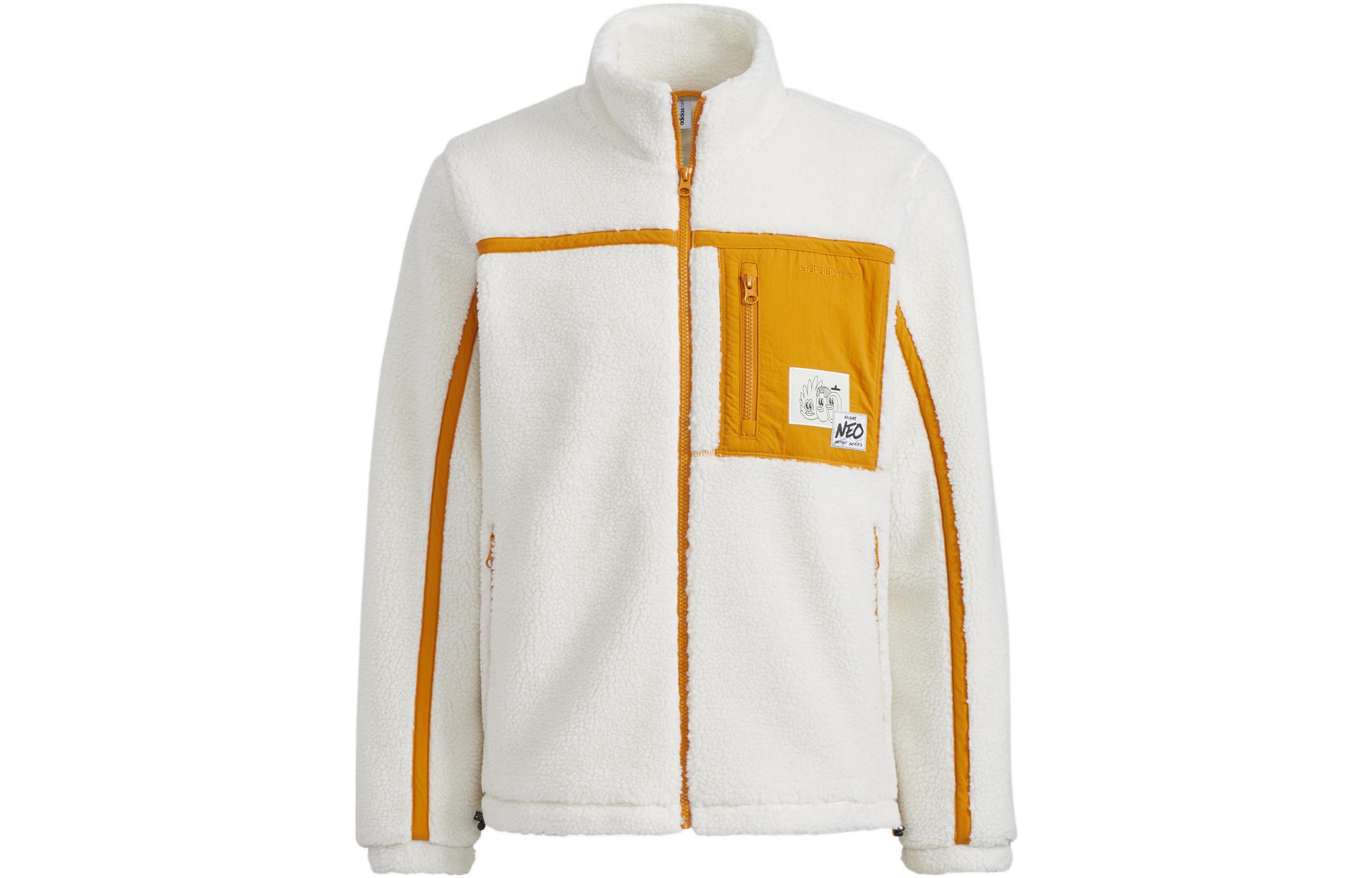 adidas U Radio W Retro Fleece Jacket Pink White - Colorblock, Unisex Design HG9039