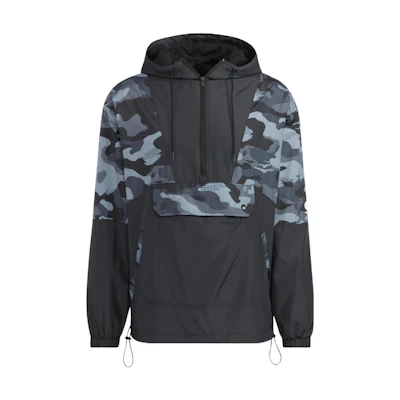 adidas U Util WB 1 Hoodie Black Jacket with Drawstring and Front Pocket Unisex HN2425