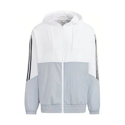 adidas U Util WB 2 Casual Colorblock Striped Woven Jacket White HN2423