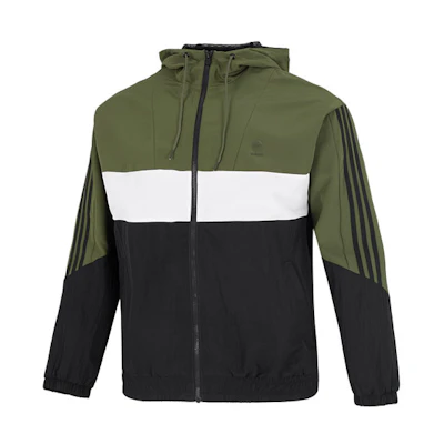 adidas U Util Wb 2 Two-Tone Hooded Casual Jacket Military Green - HN2428
