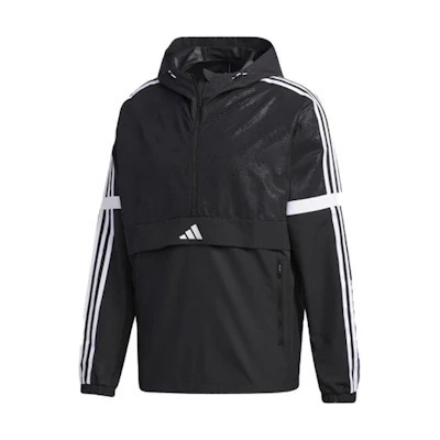 adidas UB Anorak Colorblock Logo Half-Zip Hoodie Black GF4048