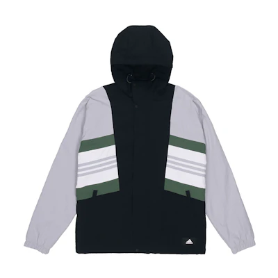 adidas UB JKT CB Fleece-Lined Warm Hooded Jacket Silver Grey Winter GU1739