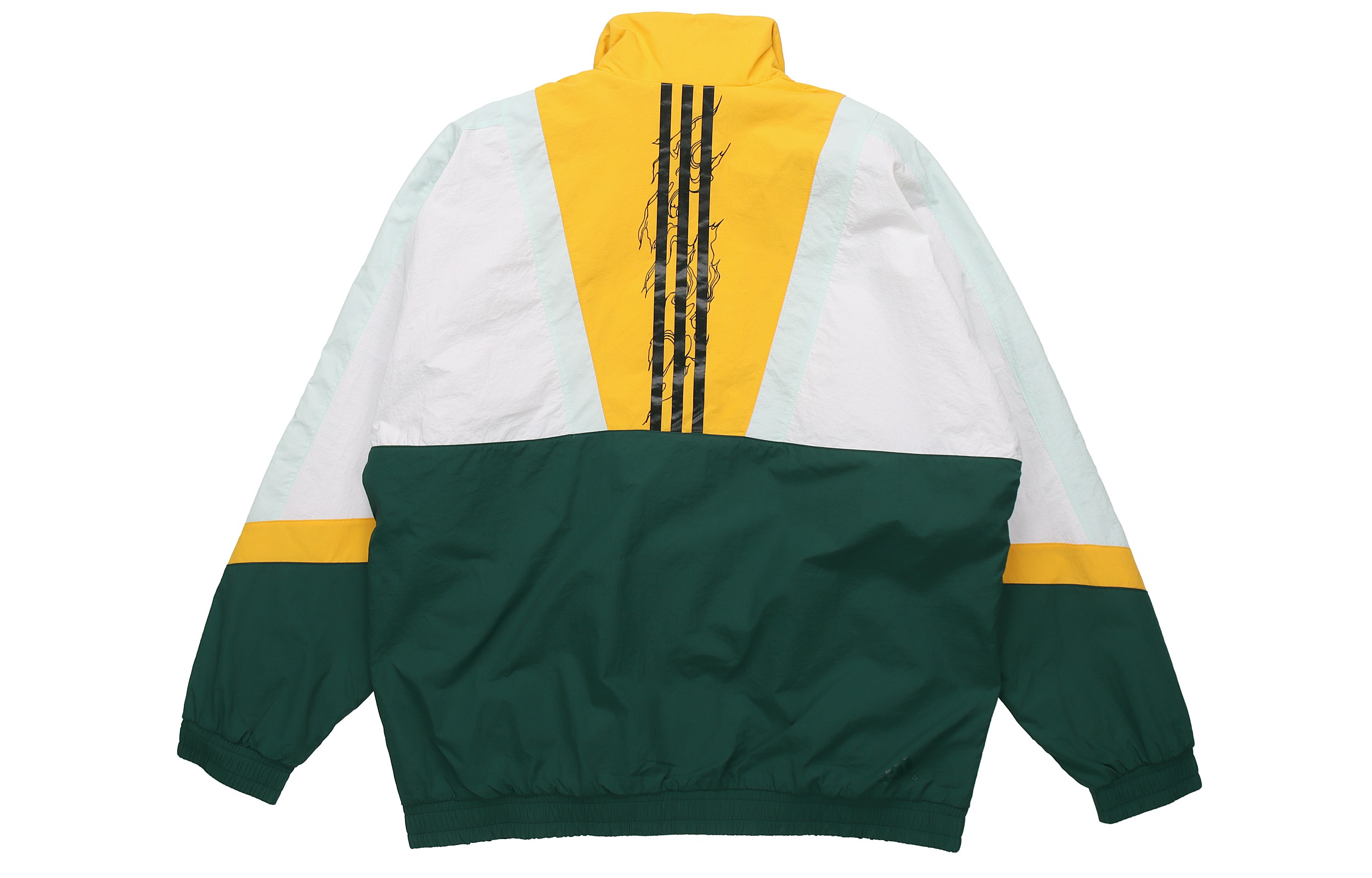 Lookbook adidas UB JKT Silo Logo Retro Colorblock Track Jacket Forest Green Men GM4444