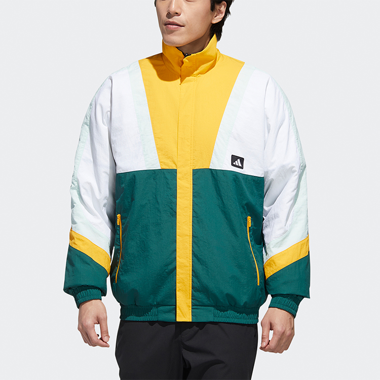 Details for adidas UB JKT Silo Logo Retro Colorblock Track Jacket Forest Green Men GM4444